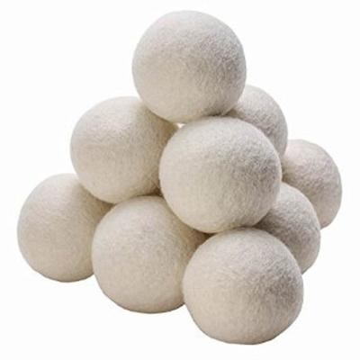 China Eco-fiendly Hot Sale 100% Handmade Quick Dry 6 Pack Practical Wool Felt Drier Balls For Laundry for sale