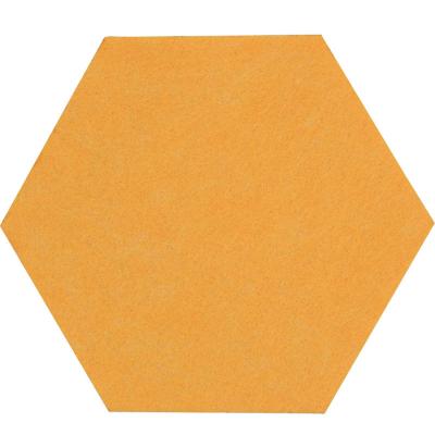 China Modern Decorative Hexagon Wall Panel Soundproof PET Felt 100% Polyester Fiber Acoustic Tile for sale