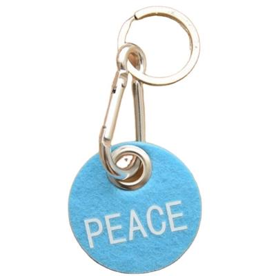 China Hot Gift Amazon RPET Felt Key Chain Can Customize Logo Of Key Chain Car Around Key Chain for sale