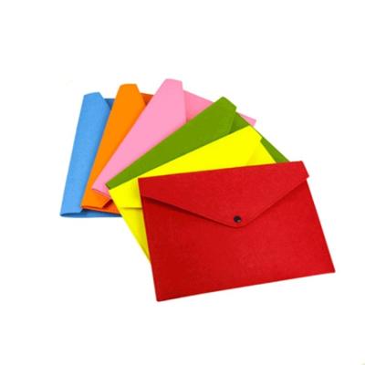 China RPET Material Wholesale Instant Design Soft Felt Envelope Bag Folder A4 Felt Folder Bag Folder for sale