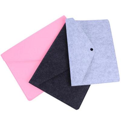 China RPET Material Hot Selling Customized Office Laptop Sleeve Felt A4 File Document Bag Free Sample for sale