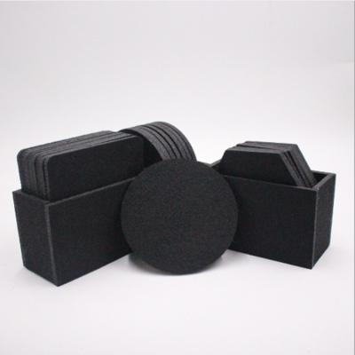 China Viable Drinks Glass Coaster Craft Felt Cup Coaster Promotion Glass 8 Pcs Round Coaster Set Felt for sale