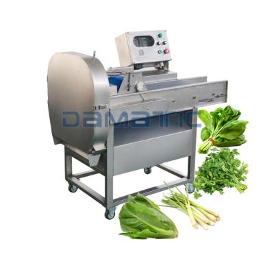 China Snack Factory DAMATIC CE 304 CHD200 Stainless Steel Leaf Vegetable Spinach Cutter Cutting Machine for sale