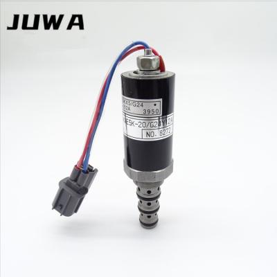 China Building Material Shops For Kobelco YN35V00005F2 Excavator Parts SK200-2 SK200-5 KWE5K-20/G24Y12A Hydraulic Solenoid Valve for sale