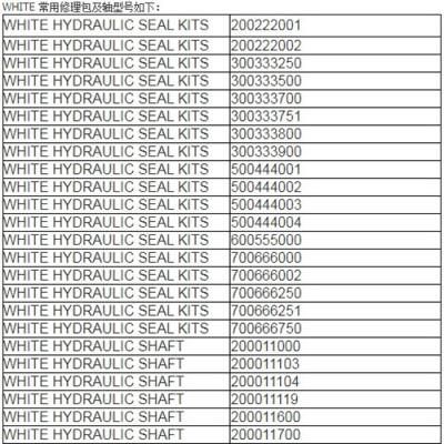 China Building Material Shops For Drive Motor Seal Kit Eaton Rotary Truck Motor Hydraulic Pump Seal WHITE 502156 ONH500 700666000 for sale