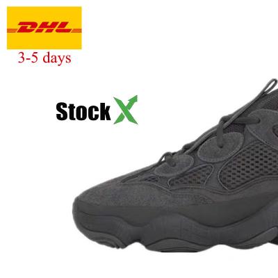 China Fashion trend 500 best quality OG UPPER duty black shoes genuine leather ash gray yeezy casual yeezy sneakers with box for sale