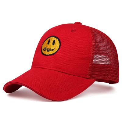 China Hot COMMON Style Cartoon Baseball Cap Hat Net Embroidery Mesh Trucker Cap for sale