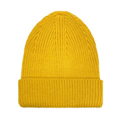 China COMMON Custom Design Hats Plain Brushed Ribbed Knit Men's Beanie Hat Warm Hat for sale