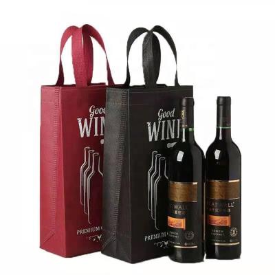 China Eco-Friendly Reusable Cheap Nonwoven Wine Tote Bag With Dividers Of 6 Bottles for sale