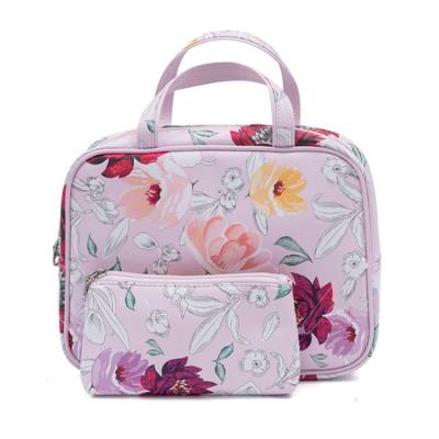 China Factory Custom High End Cosmetic Toiletries Women's Large Capacity Travel Cosmetic Bags for sale