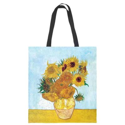 China 100% OEM & ODM Eco-Friendly Fashion Lunch Shopping Custom Handle Cotton Canvas Tote Bag for sale