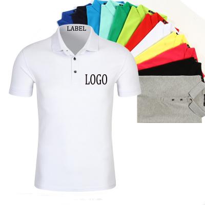 China Anti-Wrinkle Factory Price Men Plain Print Logo Short Sleeve T-shirt Polo T-Shirt for sale