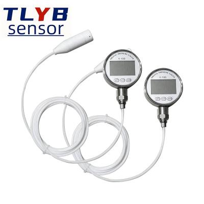 China Battery Powered Level Meter Level Gauge Display Level Teflon Anticorrosion Portable On-Site Entry Type Transmitter Anti-Corrosion for sale