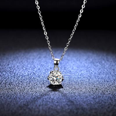 China CLASSIC 2022 Most Popular Moissanite Jewelri Pendant 925 Sterling Silver Pendants Necklace For Woman Gift for sale