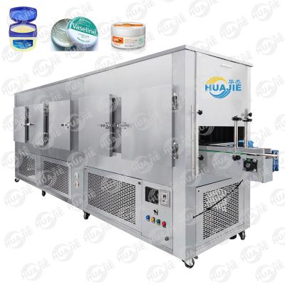 China HUAJIE cooling tunnel freezing tunnel chiller for cosmetic cream wax vaseline Candle Wax Lip Balm for sale