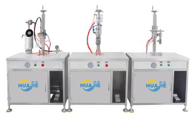 China air freshener spray can filling machine, aerosol filler manufacturer, semi automatic filling machine for sale