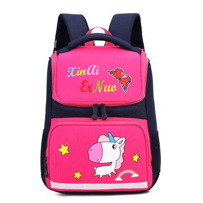 China Fashion Pink Bookbags Unicorn Shoulder School Backpack Bag Waterproof Girls for sale