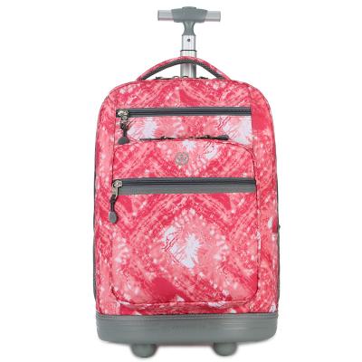 China High Quality Students Backpack Kids Trolley Bag Fashion Kids Rolled Backpack For School for sale