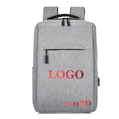 China With Promotional Men's Oxford USB Charging Laptop Bag Power Bank Backpack for sale