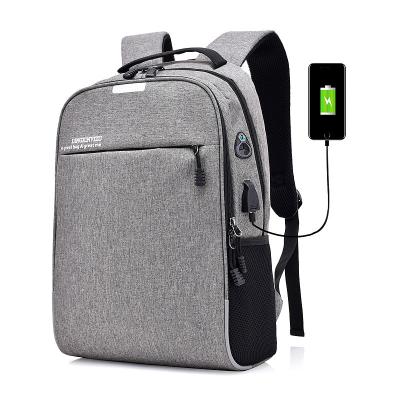 China Promotional Custom Anti Theft USB Laptop Bag Power Bank Charging Backpack for sale