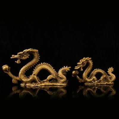 China Small Dragon Brass Casting Animal Sculpture CLASSIC for sale