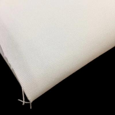 China Tear-Resistant Wholesale Polyester Fabric Twill Greige Bleached Cloth for Tablecloth Apron Bag Custom Printed Base Fabrics 8 oz Poly Canvas for sale