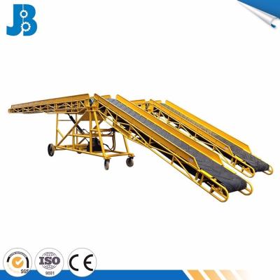 China Heat Resistant Movable Rubber Belt Conveyor For Truck Loading Unloading With ISO&CE&SGS Certificate for sale