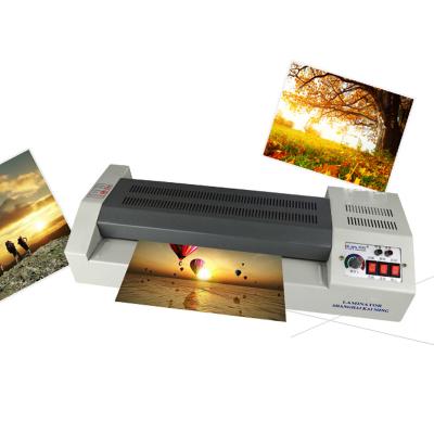 China Zhejiang Factory Direct Sale 4 Rollers Iron Plate Laminator Machine Stationary A3 Good Quality Desktop for sale