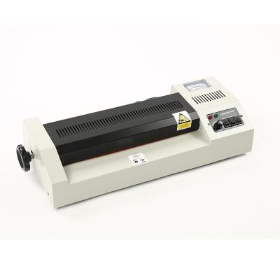 China hot and cold A3 pocket metal laminator machine with meter button making by luminous desktop 320S model A3 for sale