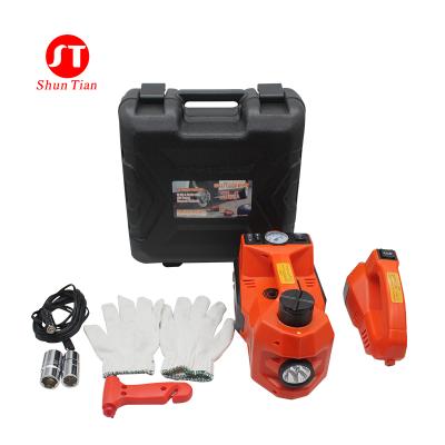 China Car Jack 12v Telescopic Long Floor Hydraulic Electric Car Blow Case+ Carton for sale