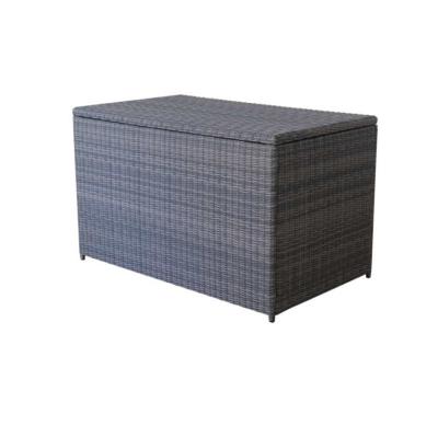 China PE Indoor/Outdoor Weatherproof Wicker Rattan Patio Set Garden Furniture Box Contemporary Modern Plastic Storage Box for sale