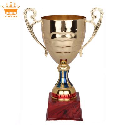 China Europe Victory Gold /Silver/Bronze Illuminated Metal Trophy with Plastic Base CUP-274 for sale