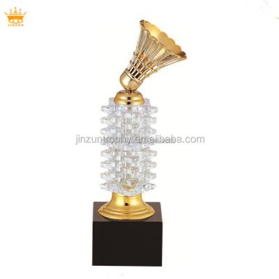 China Various size and design badminton glass trophy from Europe for sale