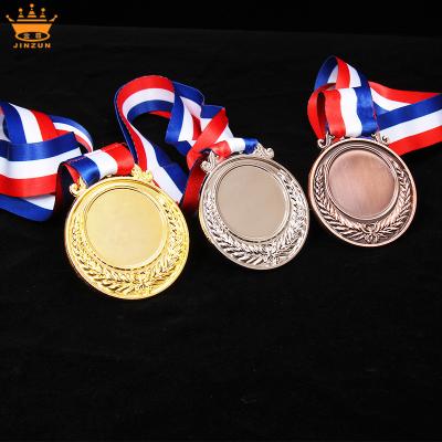 China Custom Europe Sport Blank Medal , 60g Heavy Medal With Ribbon for sale