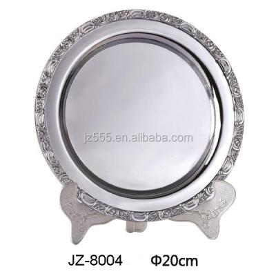 China Europe souvenir silver empty metal plates for sale