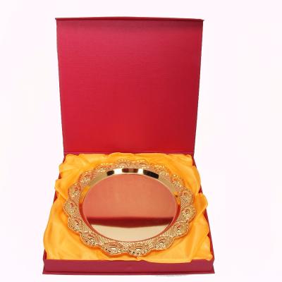 China Europe Top Selling New Products Custom Design Display Gift Box Reward Metal Souvenir Dish for sale