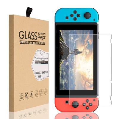 China High Transparency 2.5d 9h Anti Scratch Proof Game Player Tempered Glass Screen Protector For Nintendo Switch With Retail Box for sale