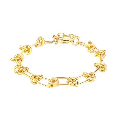 China Stainless Steel Wholesale Knotted Women's Fashion Casual/Sports Personality Creative Bracelet for sale