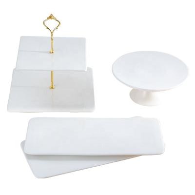 China Ceramic Wholesale Porcelain Tableware Viable White Dinnerware Dish For Hotel Restaurant for sale