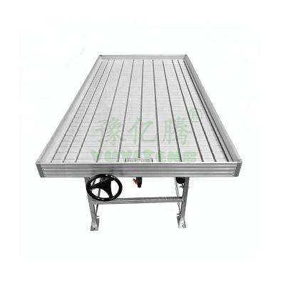 China Easily Assembled 4x8ft Ebb Flow Flood Rolling Tables For Commercial Greenhouse for sale