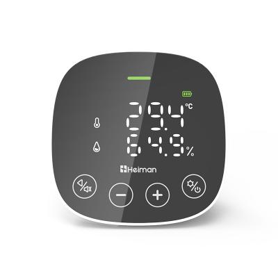 Cina Heiman CO2 Meter with Thermometer and Hygrometer, Air Quality Detector and CO2 Alarm HS3AQ in vendita