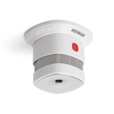 中国 Heiman Solution Design Alarm Mini Tamper Zigbee Z Wave APP Control Smart Home Smoke Detector 販売のため