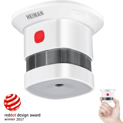 China HEIMAN 2020 best-selling iot home automation smart ZigBee smoke sensor HS1SA à venda