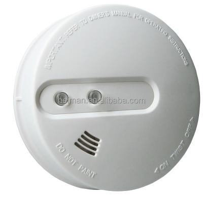 China YES AC 220v Hard Wire Smoke Detector With 9v Backup Battery for sale