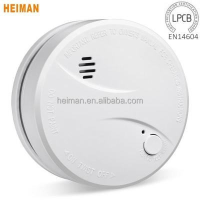 Cina Flame Retardant ABS Shell EN14604 Eyston Battery Operated Smoke Detector Stand Alone Lithium 10 Years Life in vendita