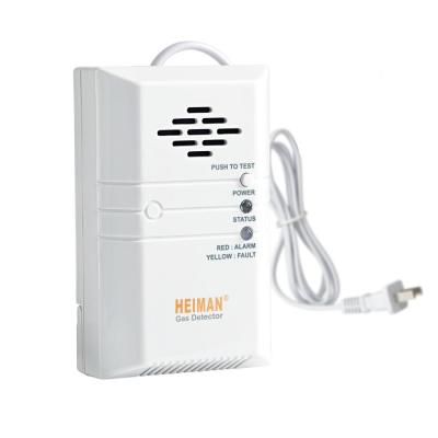 China LPG Gas Leak Detector Gas Detector Alarm aas Leak Detector Or Natural Home Alarm Option Alarm System AC110V-220V for sale