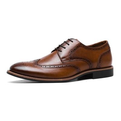 China Wholesale High Quality Fashion Oxfords Other Men's Stylish Shoes Black And Brown Men Waterproof Leather Shoes for sale