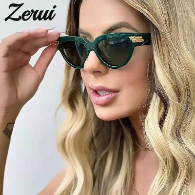 China Classic Cat Eye Metal Frame Small Men's Sunglasses UV400 Brand Sports Lenses Retro Cat Eye Fashion Women Sunglasses for sale