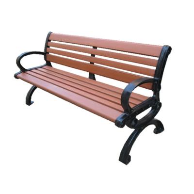 China Park WPC Design Frame Cast Iron Patio Bench Furniture Durable Outdoor Garden Bench,Waterproof And Use for sale