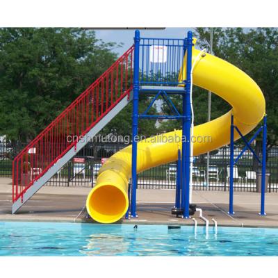 China Hot Indoor Plastic Playground Swimming Slides,Spiral Water Slide For Summer Kids Water Pool Slide Game for sale